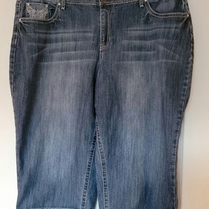 Plus Size Denim Capris - Size 24W